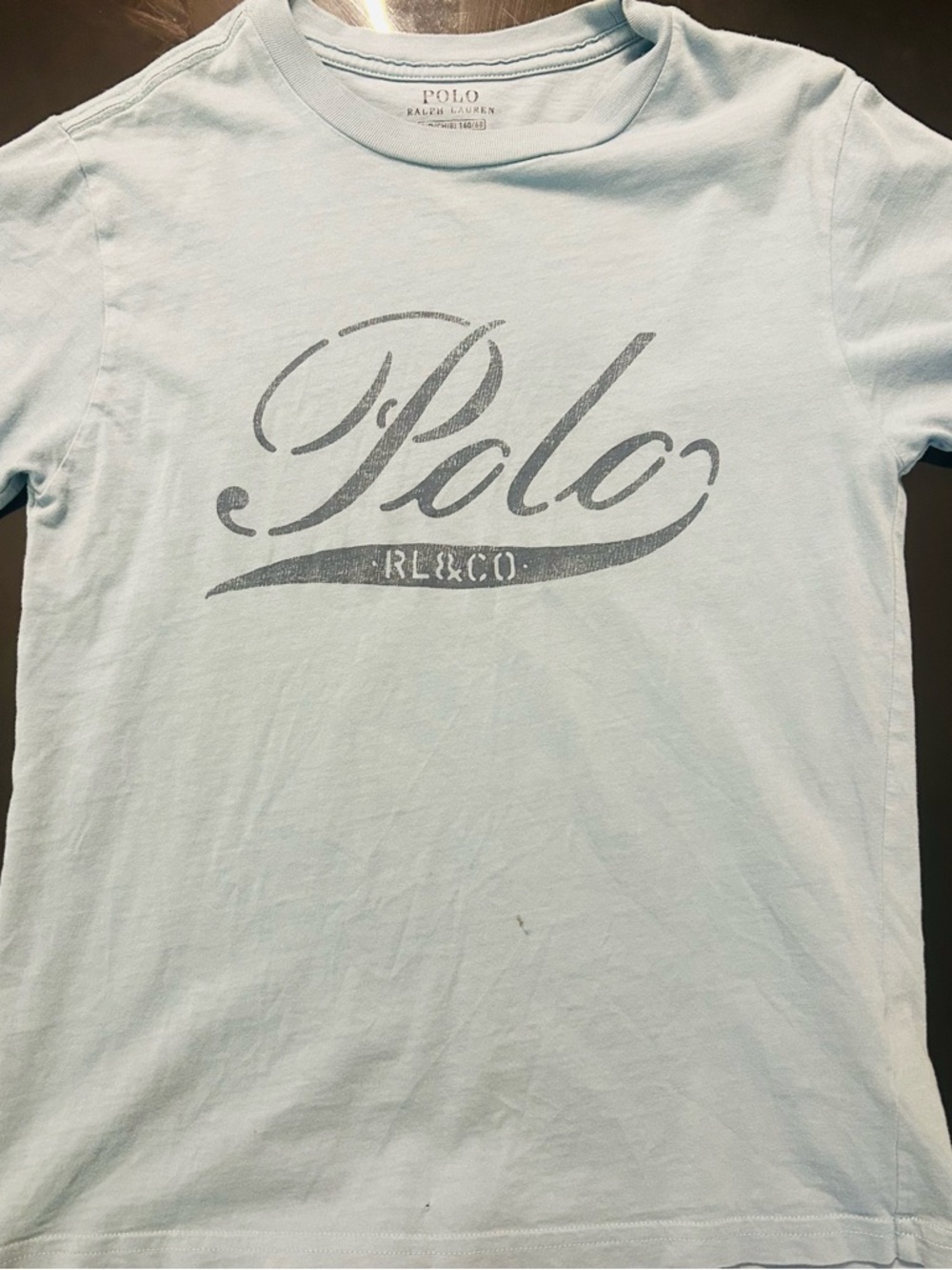 Polo by Ralph Lauren Light Blue Logo Short Sleeve Tee